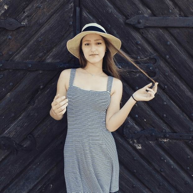 petite in nice dress