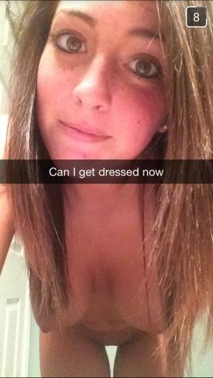 Naughty teen's nude Snapchat pictures