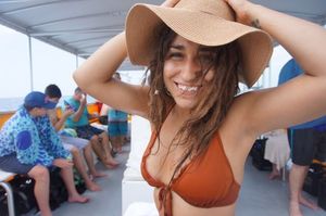 Hottie in a bikini top