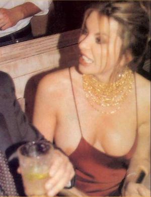 Not sure she knows they are on display.