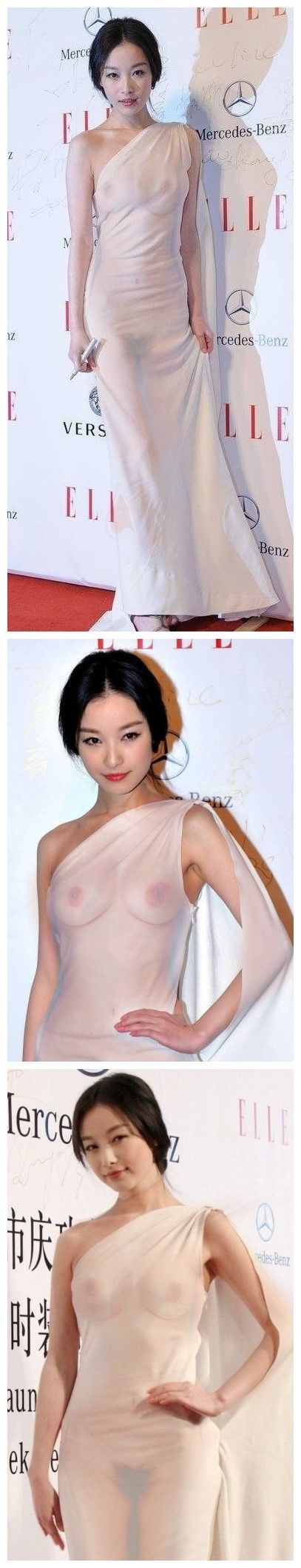 倪妮 大膽的九零後女星暴露出場 Through