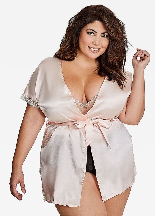 Short Sleeve Belted Robe