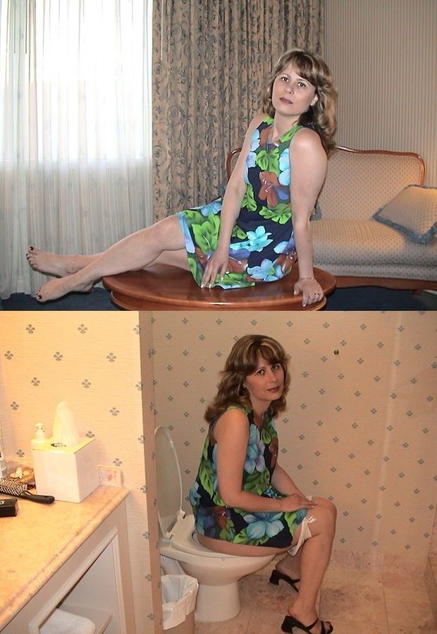 Women on toilet