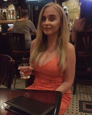 Drunk slut in red dress