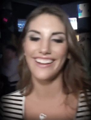 August Ames smiling