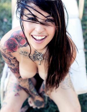 Inked Babe with a Great Smile