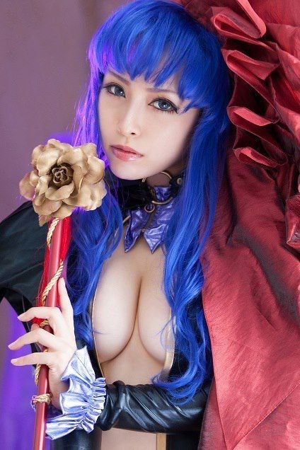 Blue Hair, Big Tits & Asian. yum yum