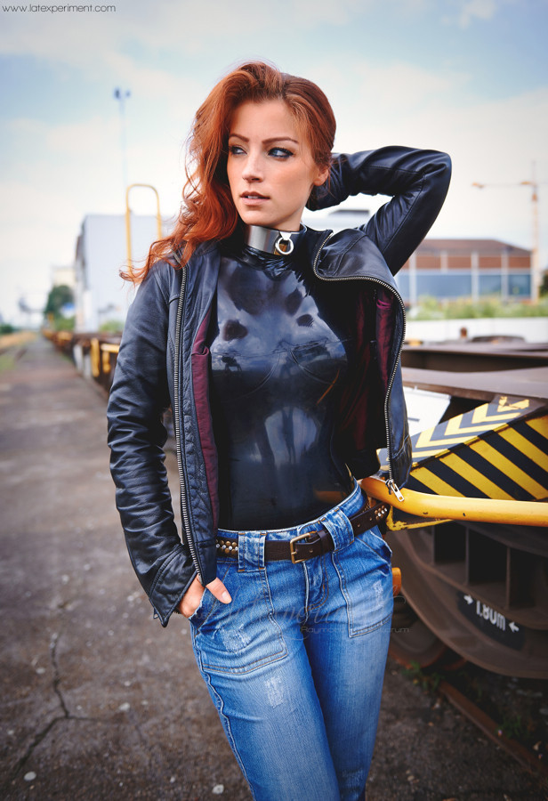 Latex and denim