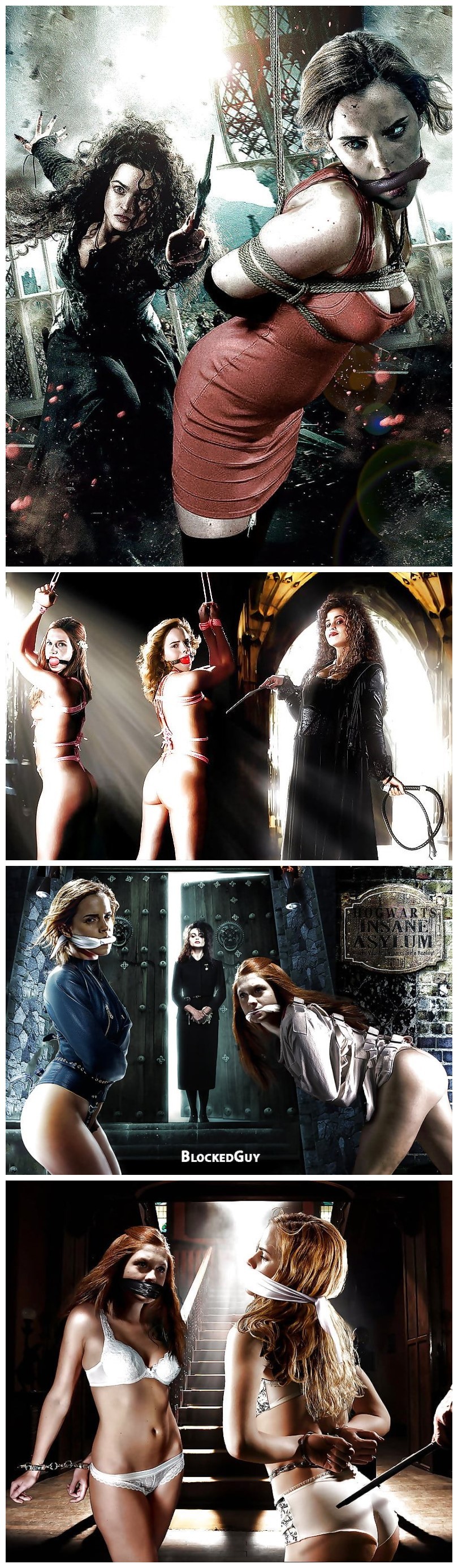 Emma Watson, Bonnie Wright - 來自Bellatrix的調教