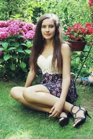 Teen beauty in skirt