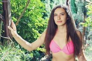 Teen brunette in bikini 2
