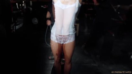 Ponytail blonde BDSM fuck