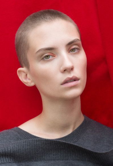 Short hair babe