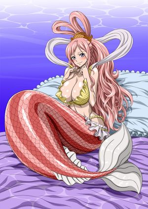 Shirahoshi on bed