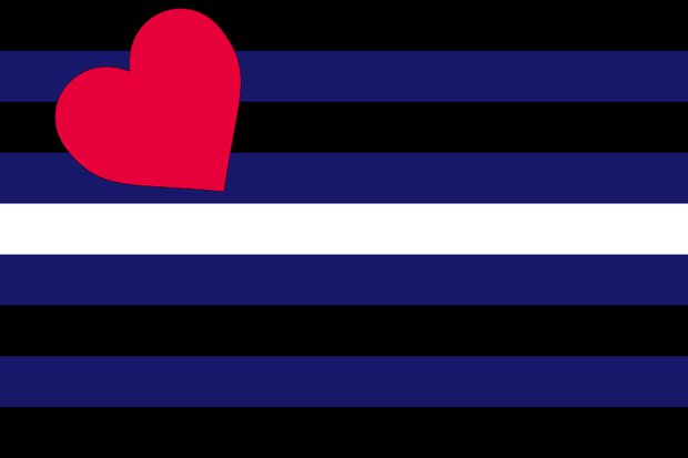 flag or car window sticker