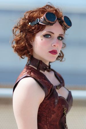 Redheaded Steampunk Cosplay Cutie
