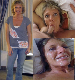 mom dressed undressed blowjob facial