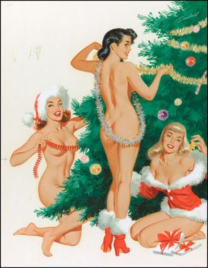 Pin ups at Christmas