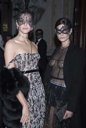 Marina Perez Braless in See Through Corset