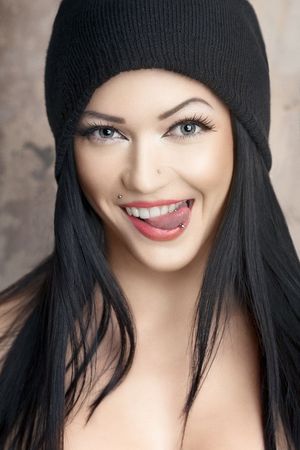 Sexy Brunette with Great Eyes a Smile That Says Trouble (of the good sort)