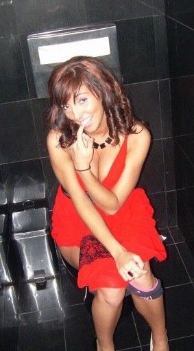 Drunk Slut taking a Pee