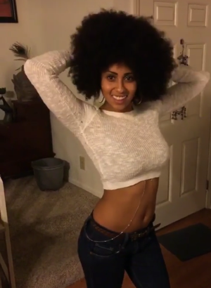 Sexy ebony girlfriend with a killer body