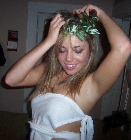 Drunk Toga Slut Knows She’s Sexy