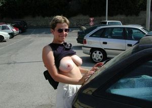 Mature flashing in parking lot