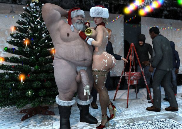 MILF Gets Surprise from Santa