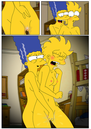 Marge and Lisa Simpsons go Lesbian