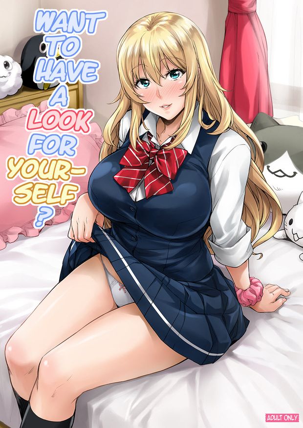Sexy hentai teen showing her clean tidy white panties