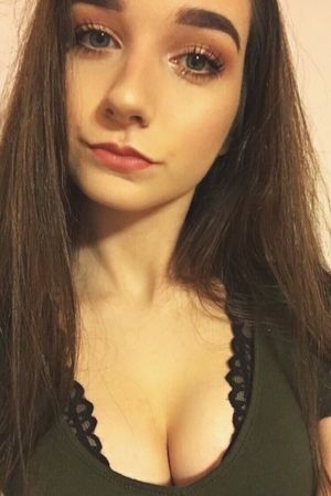 Cute selfie of sexy teen