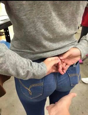 Sexy jeans butt