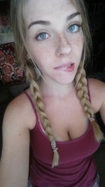 Incredible tits from cute blonde