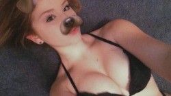 Cute blonde selfies