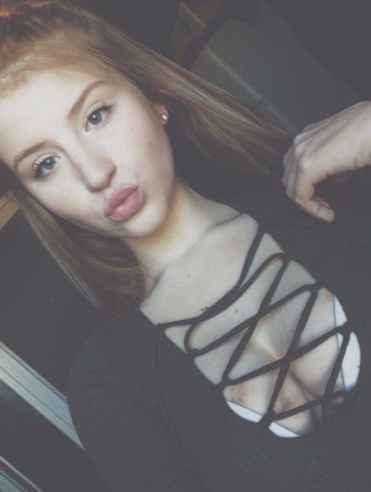 Cute blonde selfies