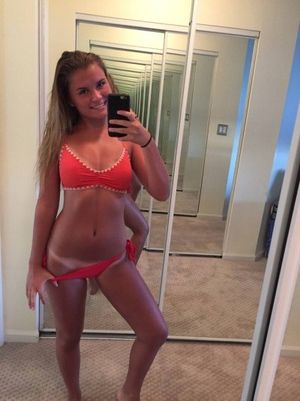 Sexy and cute mirror teen