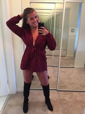 Sexy and cute mirror teen