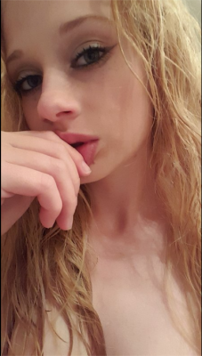 Sexy blonde breast
