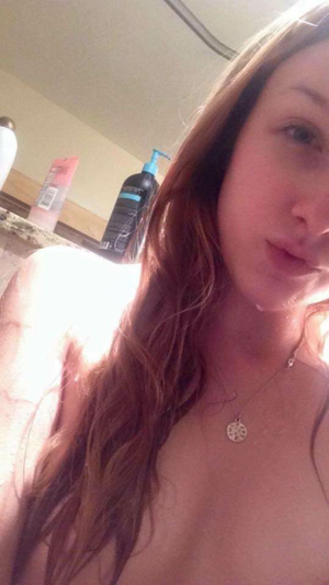 Cute blonde took ass pics