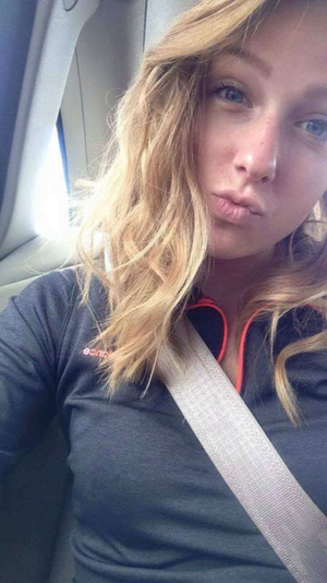 Cute blonde took ass pics