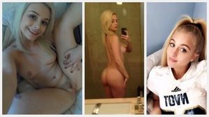 Sexy blonde decides to show herself