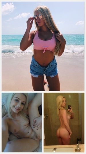 Sexy blonde decides to show herself