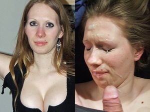 wife dressed_undressed facial