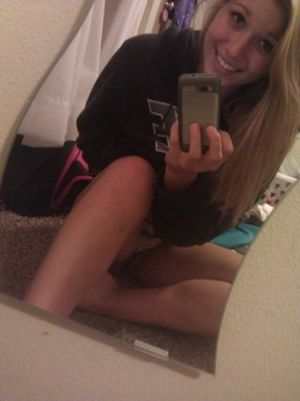 Sexy blonde likes to pose