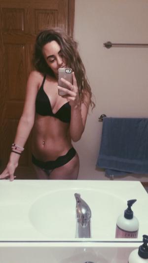 Sexy brunette selfies