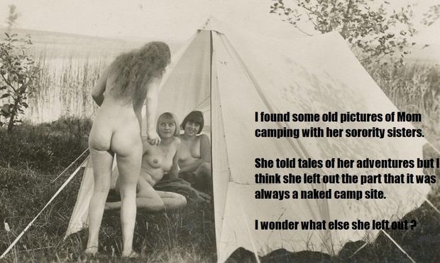 Mom camping