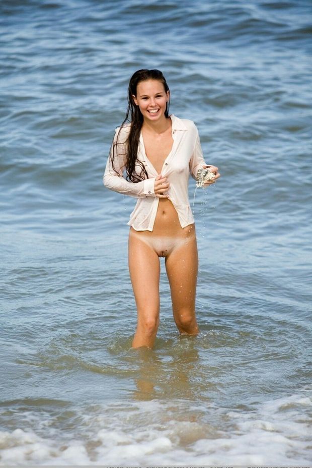 Bottomless in the water