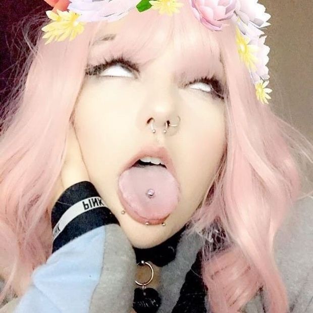 All the piercings ahegao