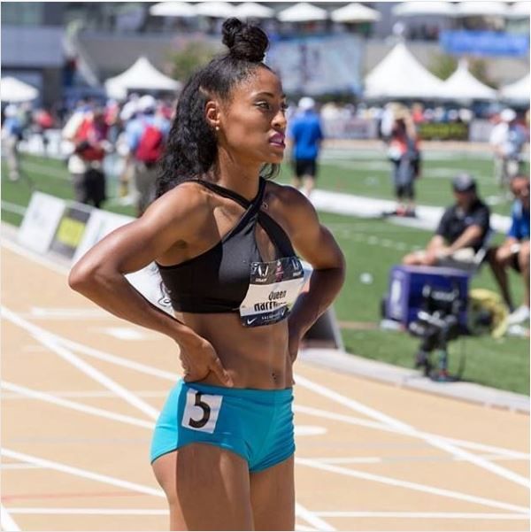 queen harrison sexy track star